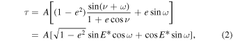 Equation (2)