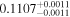 ${0.1107}_{-0.0011}^{+0.0011}$