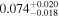 ${0.074}_{-0.018}^{+0.020}$