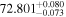 ${72.801}_{-0.073}^{+0.080}$