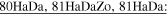$\underline{80\mathrm{HaDa},81\mathrm{HaDaZo},81\mathrm{HaDa}:}$