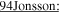 $\underline{94\mathrm{Jonsson}:}$