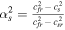 ${\alpha }_{s}^{2}=\tfrac{{c}_{{fr}}^{2}-{c}_{s}^{2}}{{c}_{{fr}}^{2}-{c}_{{sr}}^{2}}$