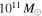 ${10}^{11}\,{M}_{\odot }$