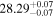${28.29}_{-0.07}^{+0.07}$