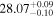 ${28.07}_{-0.10}^{+0.09}$