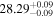 ${28.29}_{-0.09}^{+0.09}$