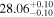 ${28.06}_{-0.10}^{+0.10}$
