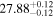 ${27.88}_{-0.12}^{+0.12}$