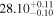 ${28.10}_{-0.10}^{+0.11}$