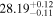 ${28.19}_{-0.11}^{+0.12}$