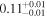 ${0.11}_{-0.01}^{+0.01}$