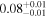 ${0.08}_{-0.01}^{+0.01}$