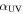 ${\alpha }_{\mathrm{UV}}$
