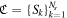 ${\mathfrak{C}}={\{{S}_{k}\}}_{k=1}^{{N}_{s}}$