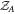 ${{ \mathcal Z }}_{A}$