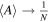$\langle A\rangle \to \tfrac{1}{N}$