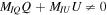 ${M}_{{IQ}}Q+{M}_{{IU}}U\ne 0$