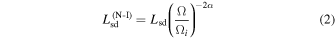 Equation (2)
