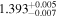 ${1.393}_{-0.007}^{+0.005}$