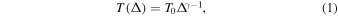 Equation (1)