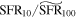 ${\mathrm{SFR}}_{10}/{\widetilde{\mathrm{SFR}}}_{100}$