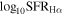 ${\mathrm{log}}_{10}{\mathrm{SFR}}_{{\rm{H}}\alpha }$