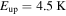 ${E}_{\mathrm{up}}=4.5\,{\rm{K}}$