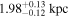 ${1.98}_{-0.12}^{+0.13}\,\mathrm{kpc}$
