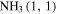 ${\mathrm{NH}}_{3}\,(1,1)$