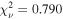 ${\chi }_{\nu }^{2}=0.790$