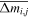 $\overline{{\rm{\Delta }}{m}_{i,j}}$