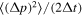 $ \langle {\left({\rm{\Delta }}p\right)}^{2} \rangle /(2{\rm{\Delta }}t)$