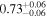 ${0.73}_{-0.06}^{+0.06}$
