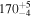 ${170}_{-4}^{+5}$
