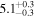 ${5.1}_{-0.3}^{+0.3}$