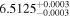 ${6.5125}_{-0.0003}^{+0.0003}$