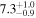 ${7.3}_{-0.9}^{+1.0}$