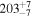 ${203}_{-7}^{+7}$