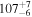 ${107}_{-6}^{+7}$