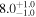 ${8.0}_{-1.0}^{+1.0}$