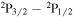${}^{2}{{\rm{P}}}_{3/2}-{}^{2}{{\rm{P}}}_{1/2}$