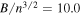 $B/{n}^{3/2}=10.0$