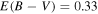 $E(B-V)=0.33$