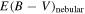 $E{(B-V)}_{\mathrm{nebular}}$