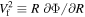 ${V}_{{\rm{f}}}^{2}\equiv R\,\partial {\rm{\Phi }}/\partial R$
