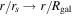 $r/{r}_{s}\to r/{R}_{\mathrm{gal}}$