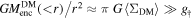 ${{GM}}_{\mathrm{enc}}^{\mathrm{DM}}(\lt r)/{r}^{2}\approx \pi \,G\langle {{\rm{\Sigma }}}_{\mathrm{DM}}\rangle \gg {g}_{\dagger }$