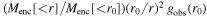 $\,({M}_{\mathrm{enc}}[\lt r]/{M}_{\mathrm{enc}}[\lt {r}_{0}]){({r}_{0}/r)}^{2}\,{g}_{\mathrm{obs}}({r}_{0})$