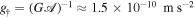 ${g}_{\dagger }={(G{\mathscr{A}})}^{-1}\approx 1.5\times {10}^{-10}\,{\rm{m}}\,{{\rm{s}}}^{-2}$